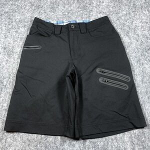 Lululemon Shorts Mens 30 Pinstripe Plaid Urban Cycling‎ Athletic Zipper Pockets
